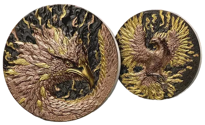 2025 Phoenix Signature 2x5oz Silver High Relief Antiqued Finish Coin