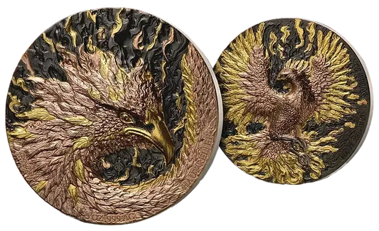 2025 Phoenix Signature 2x5oz Silver High Relief Antiqued Finish Coin