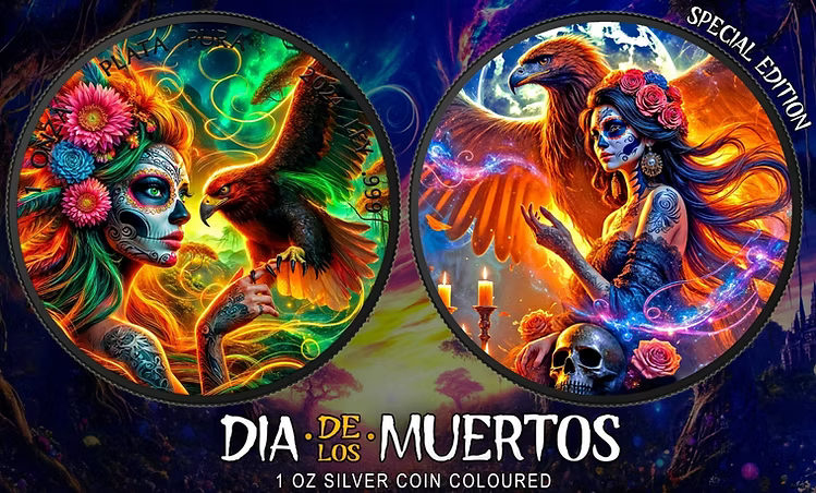 2024 Mexico Libertad Golden Eagle 1oz Black Ruthenium Coloured Silver Coin