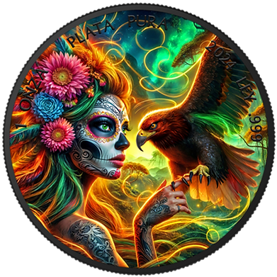 2024 Mexico Libertad Golden Eagle 1oz Black Ruthenium Coloured Silver Coin