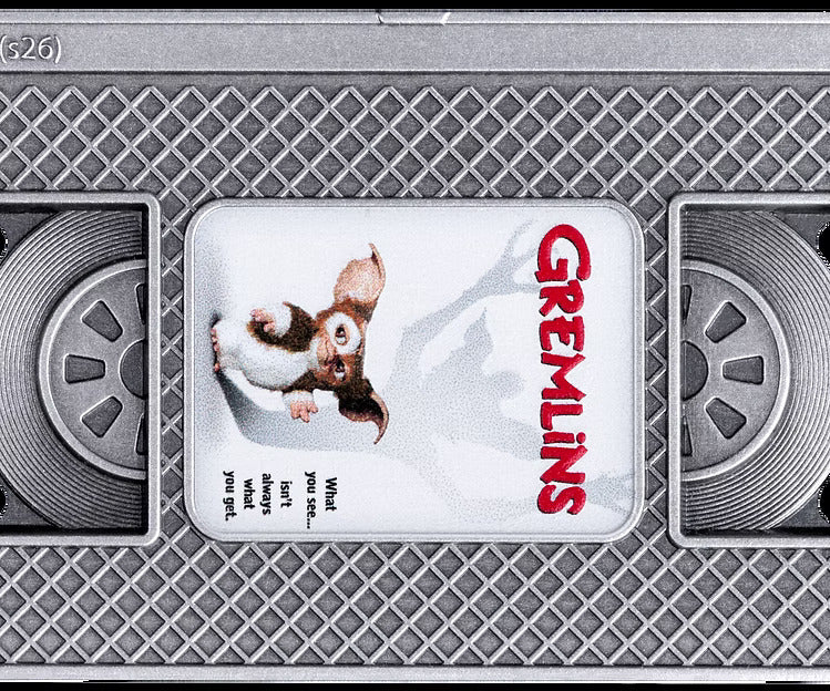 2026 Samoa Gremlins Vintage VHS 2oz Silver Antiqued Coin Pre order
