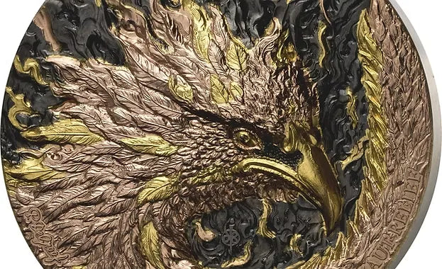 2025 Phoenix Signature 2x5oz Silver High Relief Antiqued Finish Coin