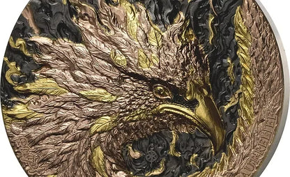 2025 Phoenix Signature 2x5oz Silver High Relief Antiqued Finish Coin