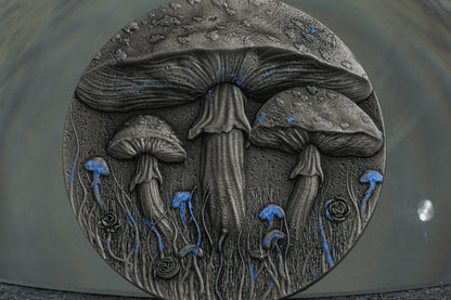2025 Niue Magic Mushroom 2oz Silver High Relief Coin