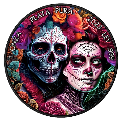 2023 Mexico Libertad Día de los Muertos V 1oz Silver Coin