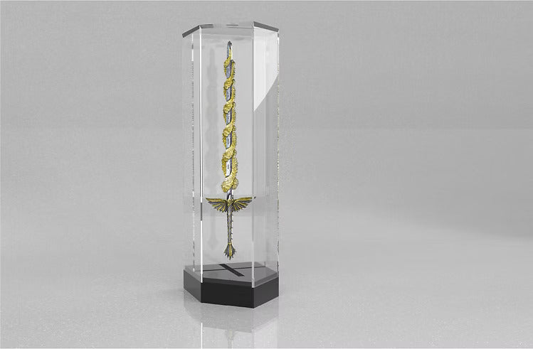 2024 Sword of Saint Michael 2.5oz Silver Antiqued Gold Gilded Medal