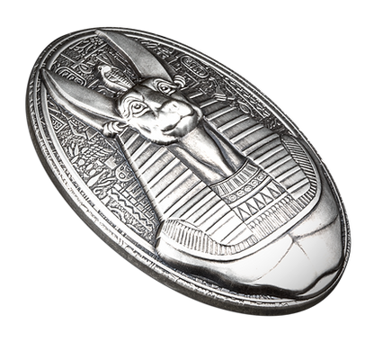 2024 Djibouti Anubis Lord of the Sacred Land Bust Series 3oz Silver Antique coin