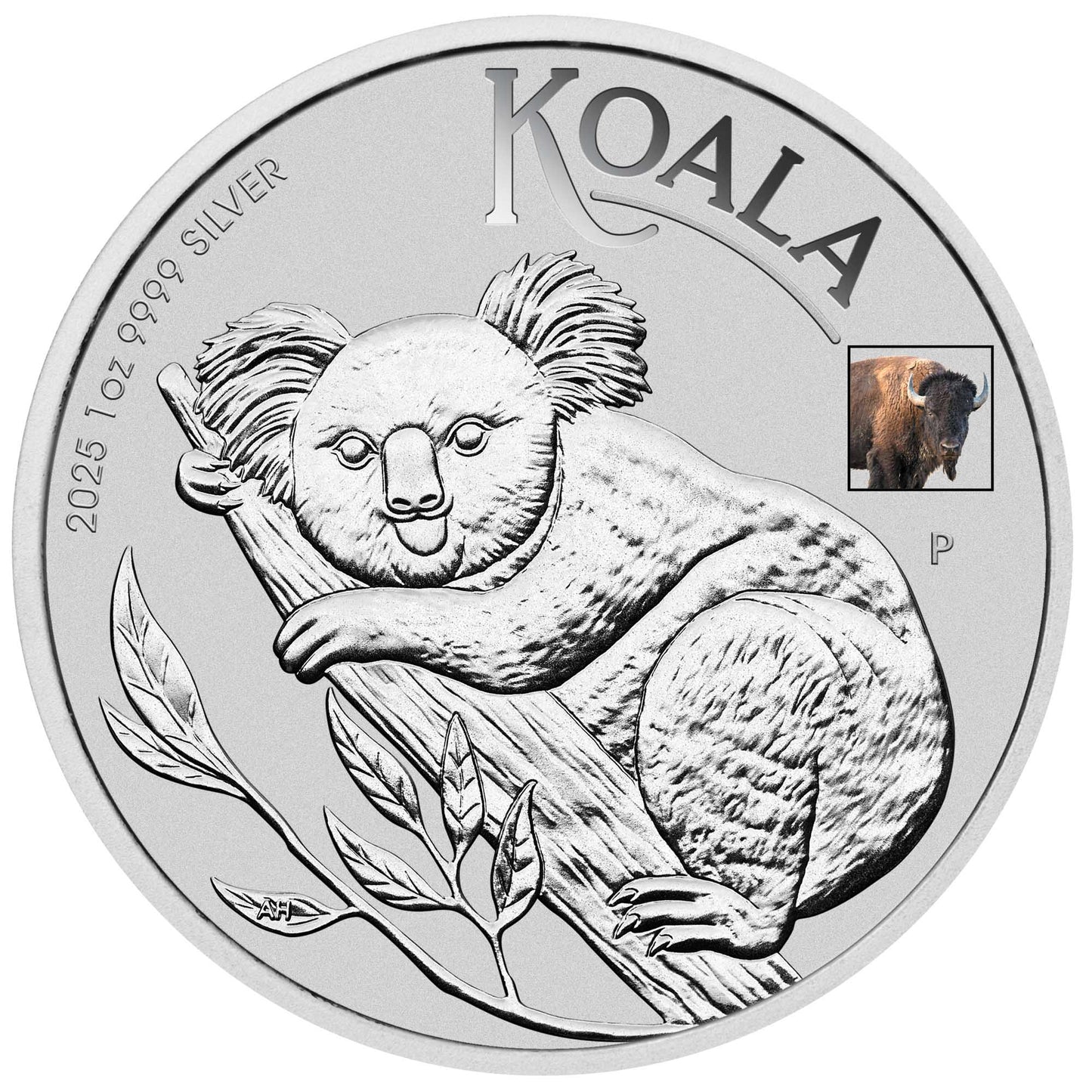 2025 Perth Mint Koala 1oz Silver Coin with Bison Privy Mark
