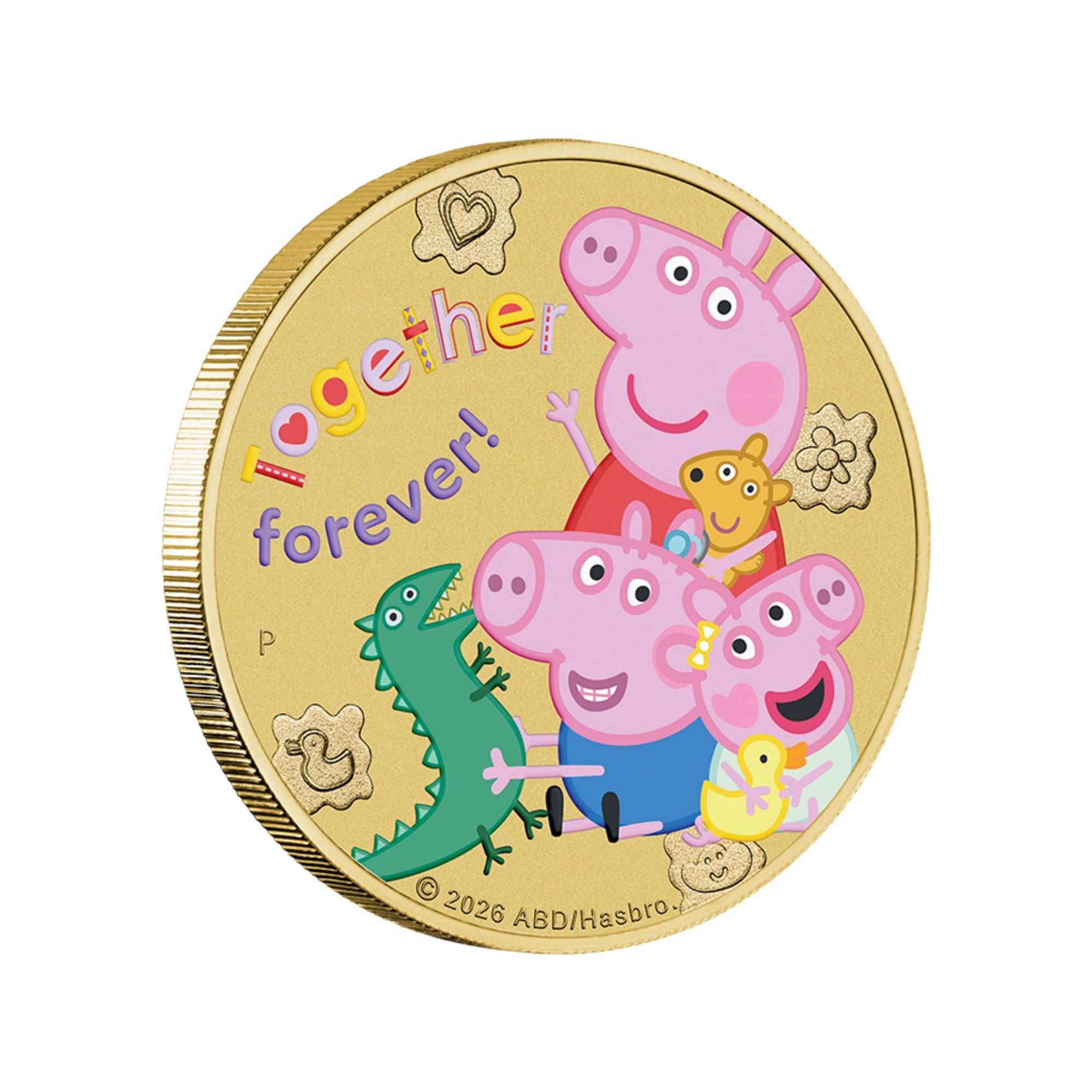 2026 Perth Mint Peppa Pig Together Forever Coloured Coin in Card