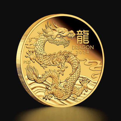 2024 Perth Mint Lunar Dragon 1oz Gold Proof Coin