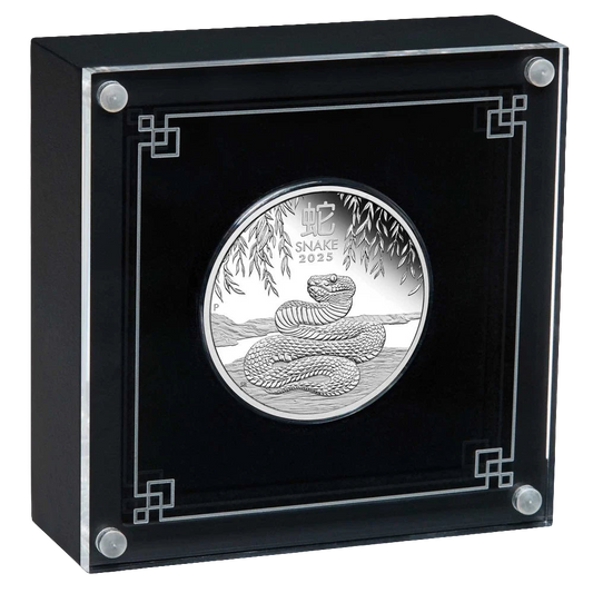 2025 Australian Lunar Series III Year of the Snake 1oz Silver Proof Coin