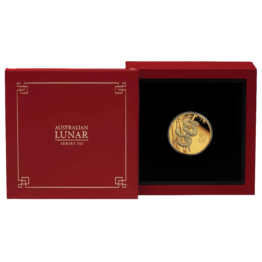 2025 Perth Mint Lunar Snake 1/4oz Gold Proof Coin