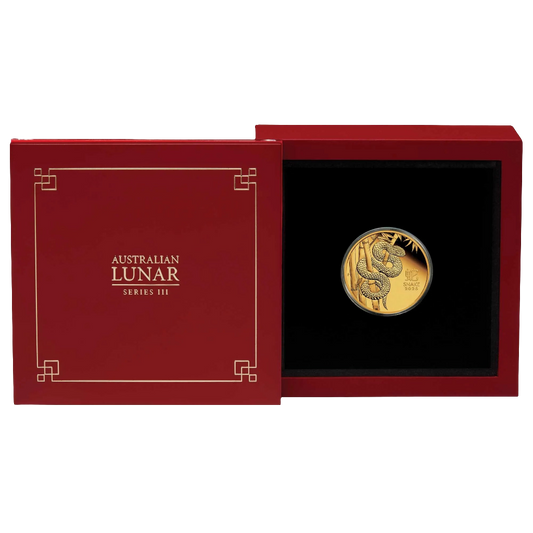 2025 Perth Mint Lunar Snake 1/4oz Gold Proof Coin