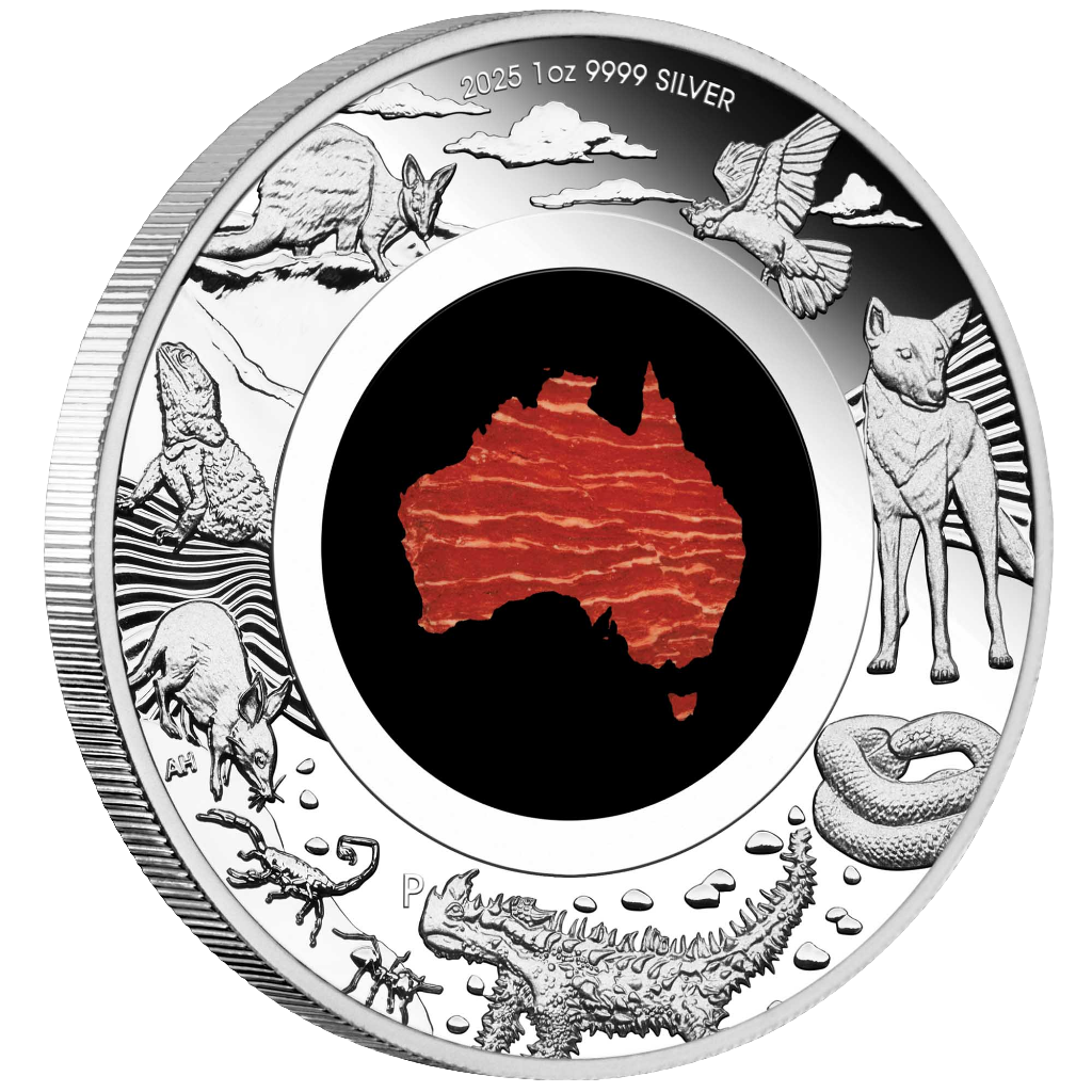 2025 Perth Mint Great Southern Land 1oz Silver Proof Snakeskin Jasper Coin