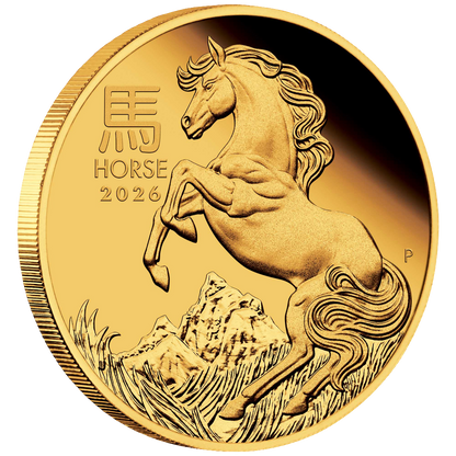 2026 Perth Mint Lunar Horse 1/10oz Gold Proof Coin