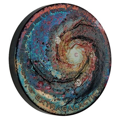 2025 Perth Mint Extragalactic 5oz Silver Patinaed Coloured Coin with Diamonds