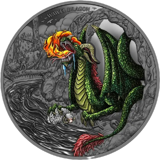 2024 Niue Dragon 2oz Silver High Relief Coin