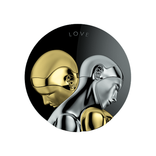 2021 Tokelau Robots Love The Next Evolution 3oz  Silver Reverse Proof Coin