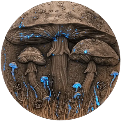 2025 Niue Magic Mushroom 2oz Silver High Relief Coin