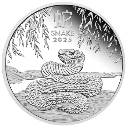 2025 Perth Mint Lunar Snake 1/2oz Silver Proof Coin