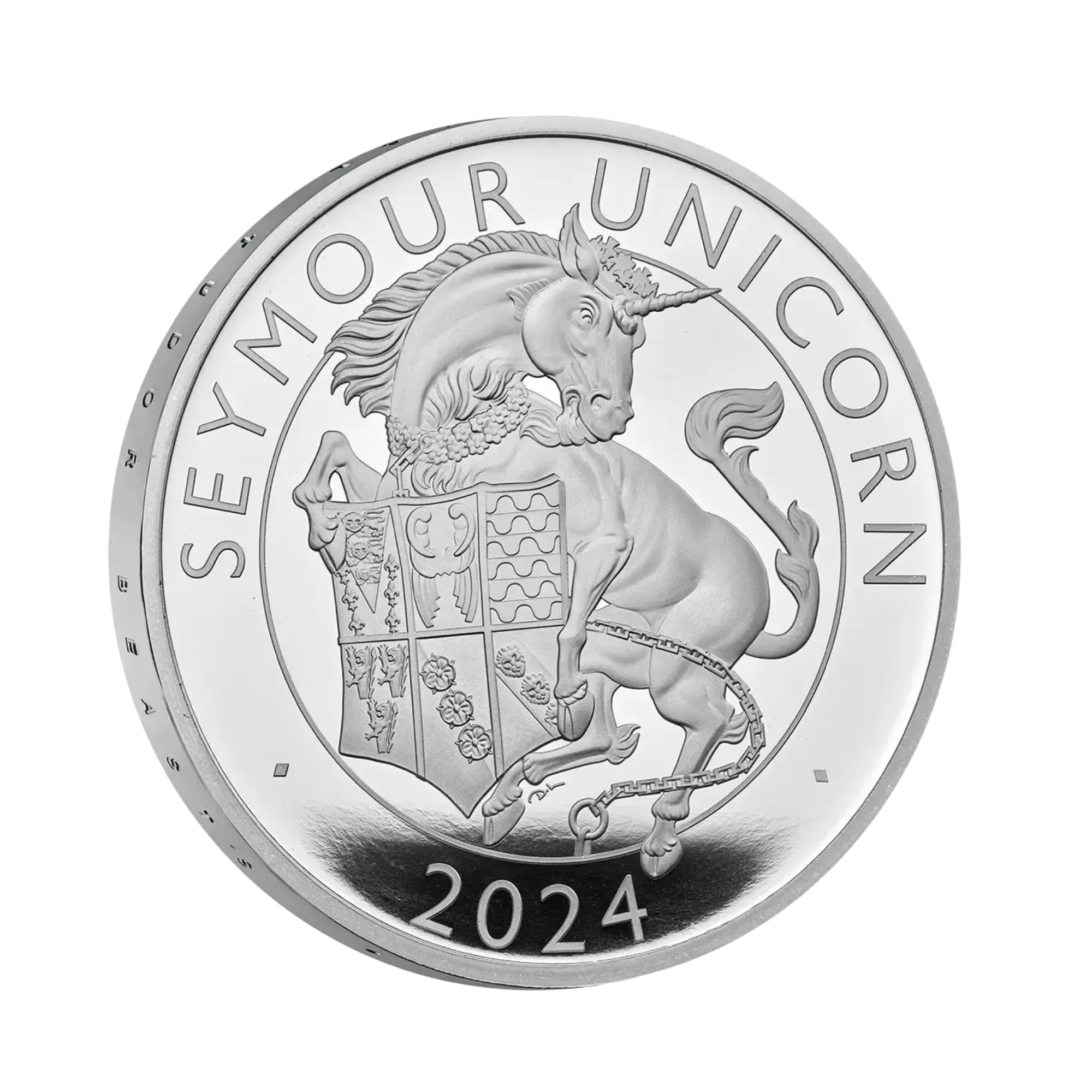 2024 Royal Mint Tudor Beasts Seymour Unicorn 1oz Silver Proof Coin