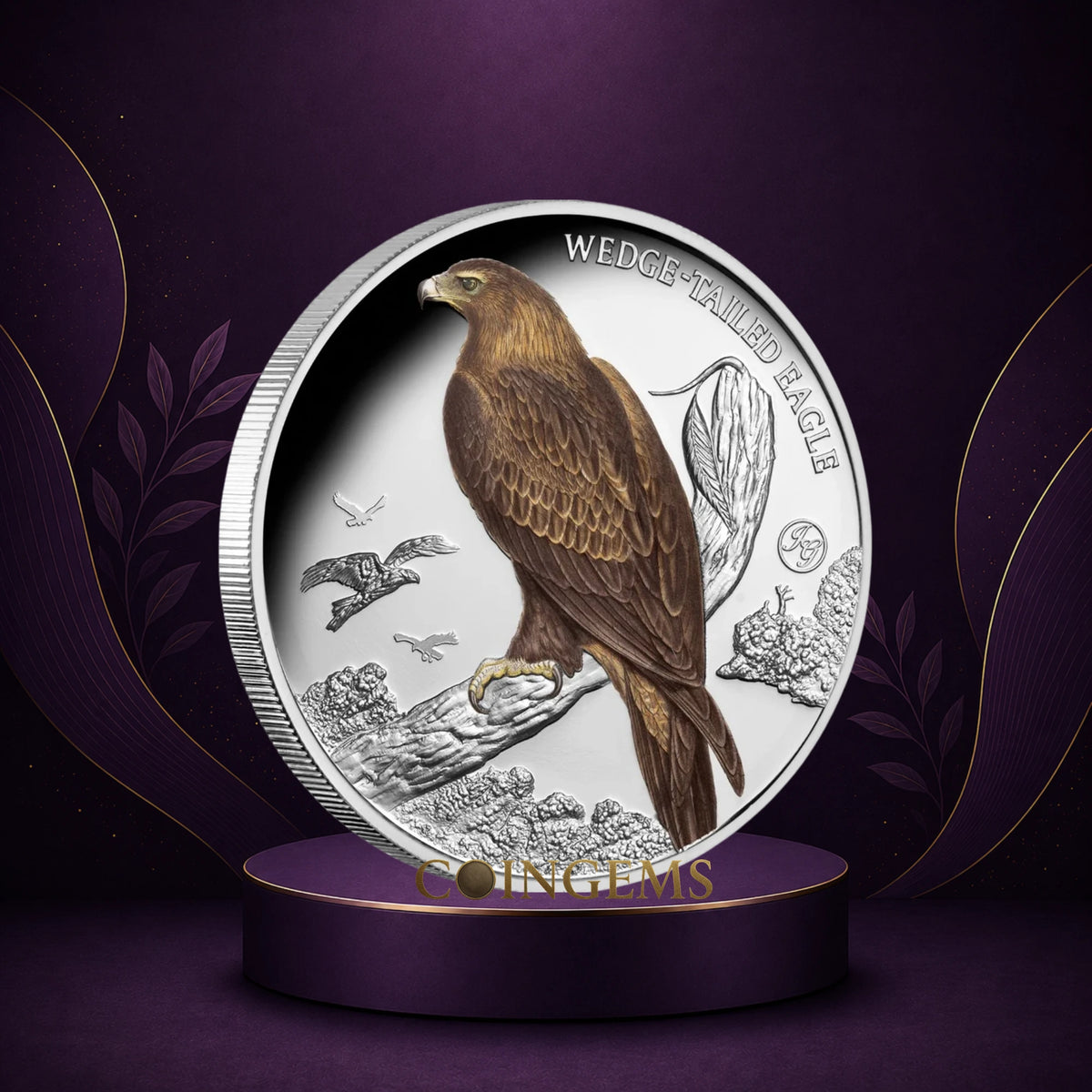 2025 Niue Birds of Australia Wedge-tailed Eagle 1oz Silver Proof Coin