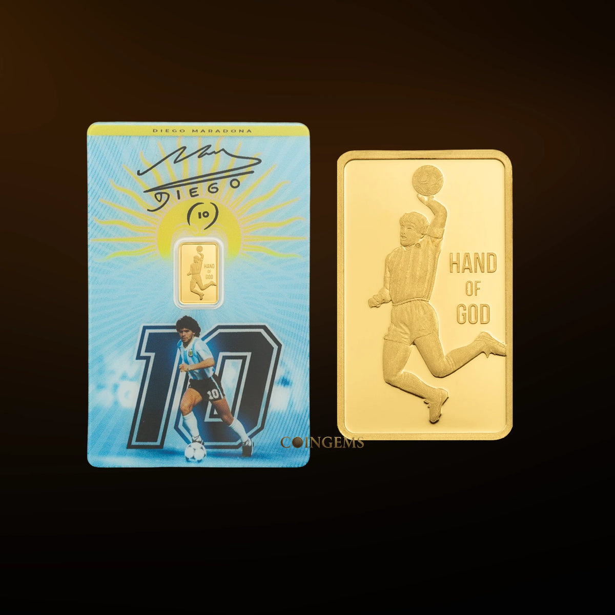 PAMP Suisse Diego Maradona 1g Gold Minted Bar