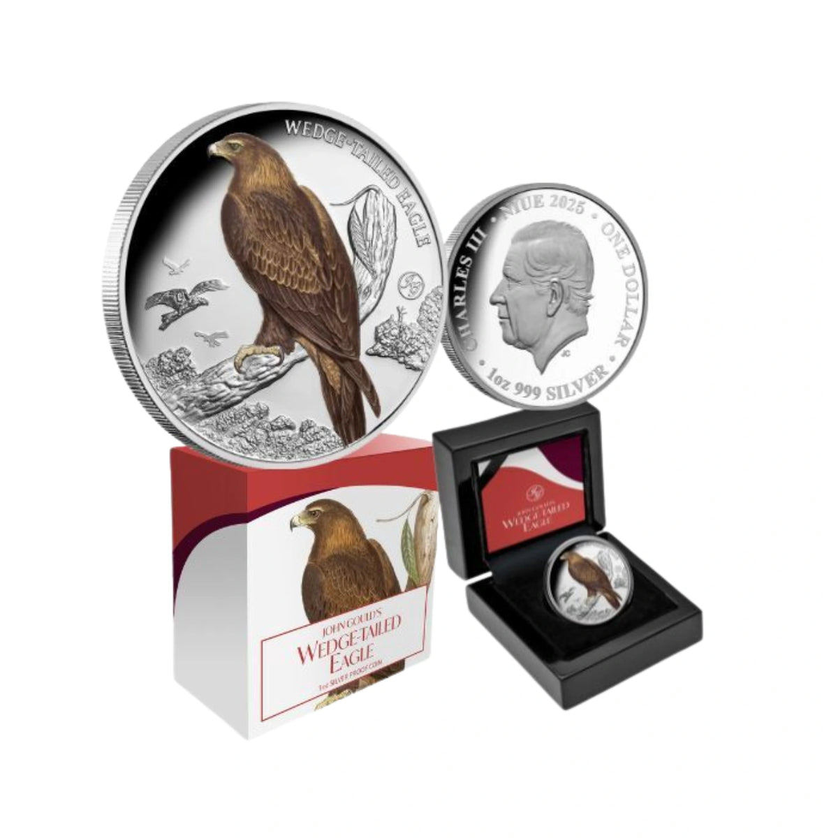 2025 Niue Birds of Australia Wedge-tailed Eagle 1oz Silver Proof Coin