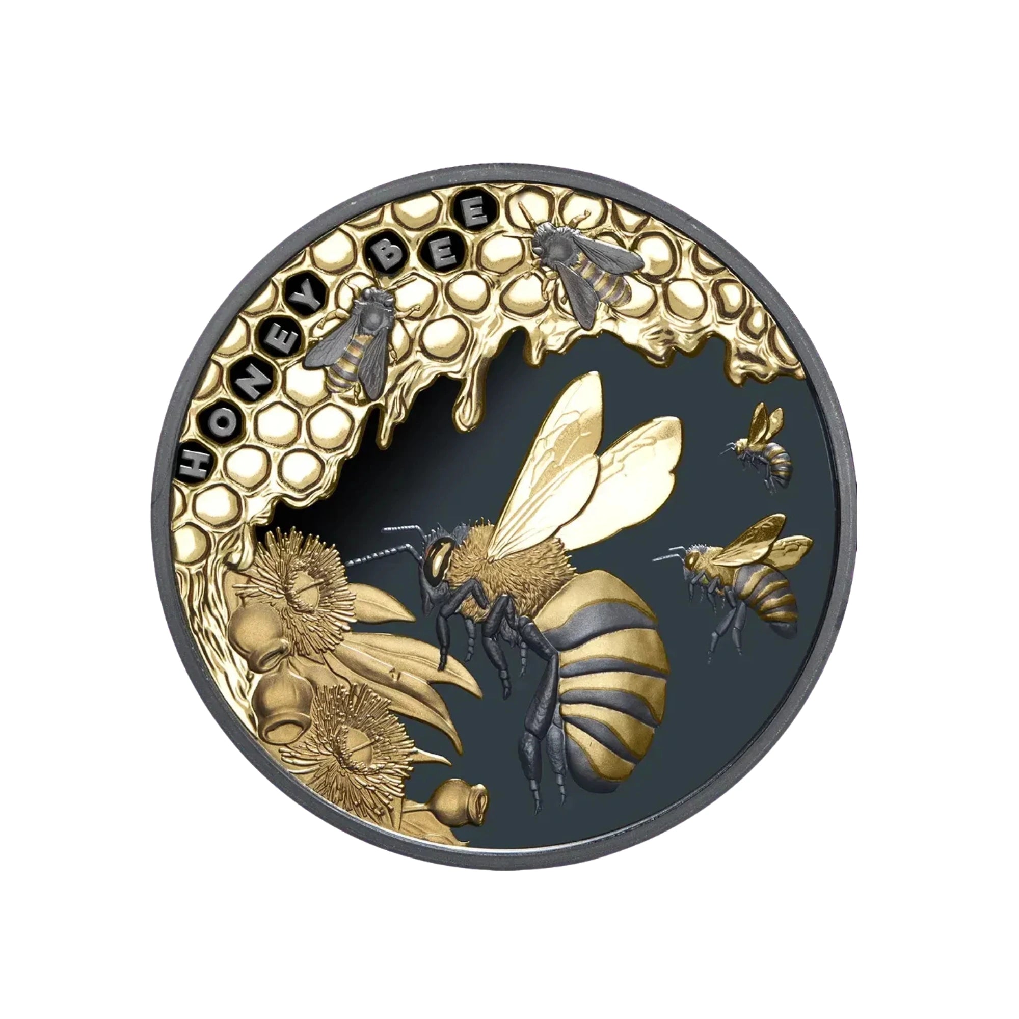 2025 Niue Honey Bee 1oz Silver  Black Proof Coin