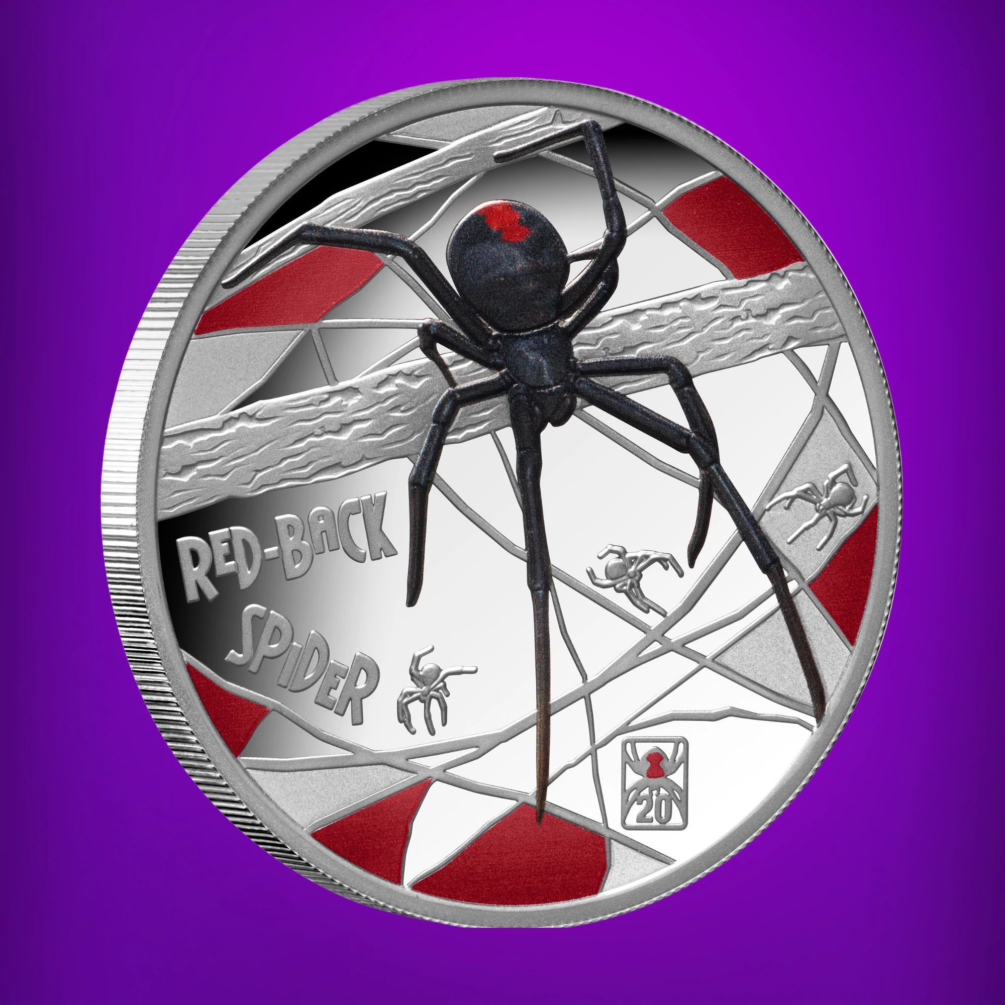 2026 Deadly & Dangerous Redback Spider 1oz Silver Proof Coin