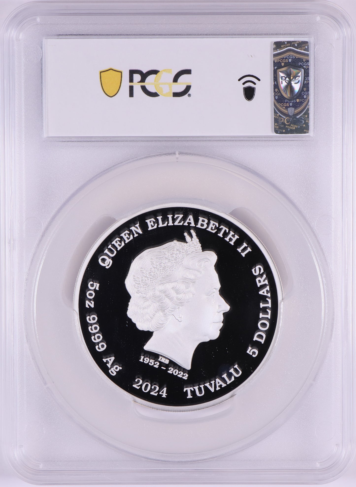 2024 Perth Mint Yin Yang Koi PCGS MS69 5oz silver coloured Proof Silver coin