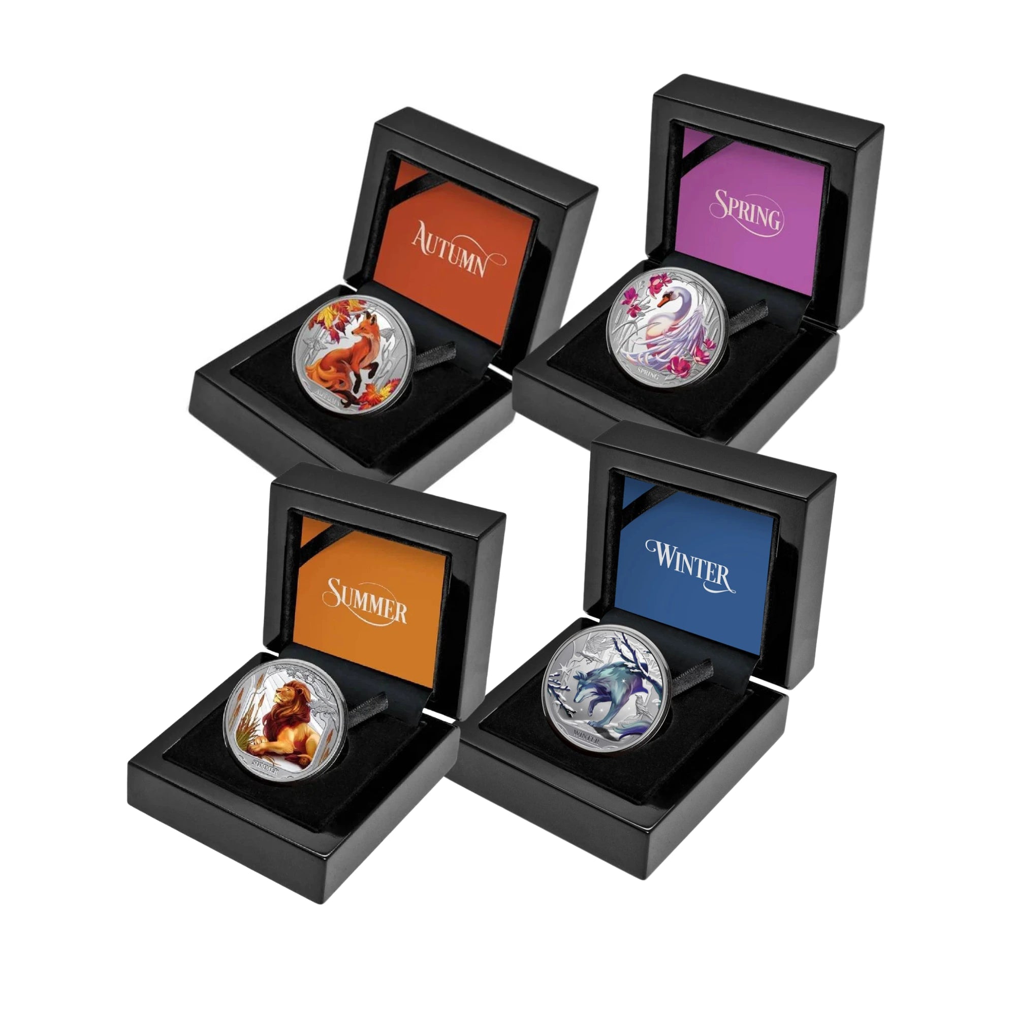 2024–2025 Niue Seasons 1oz Silver Proof Four-Coin Collection