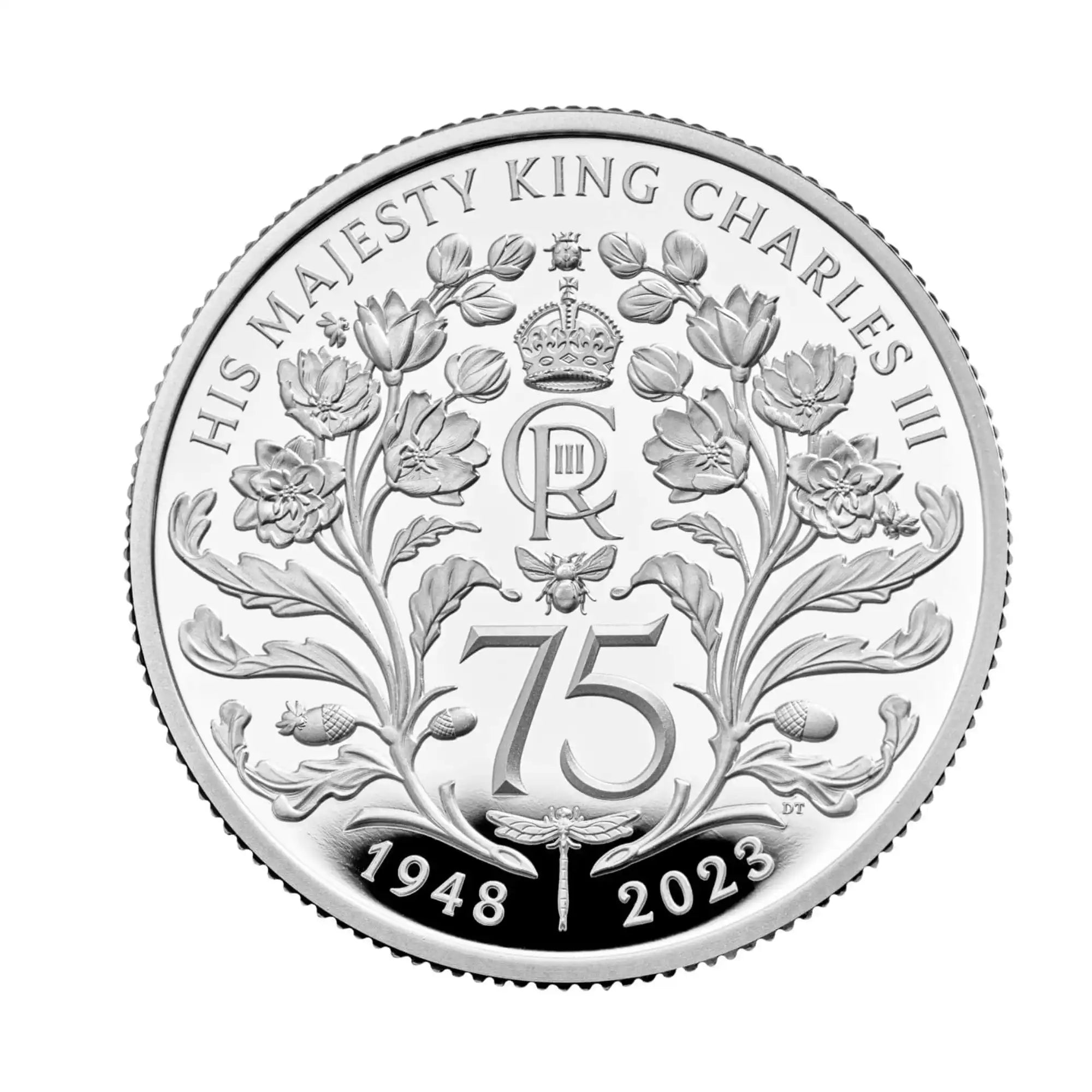 2023 Royal Mint King Charles III 75th Birthday 1/2oz Silver Proof Coin