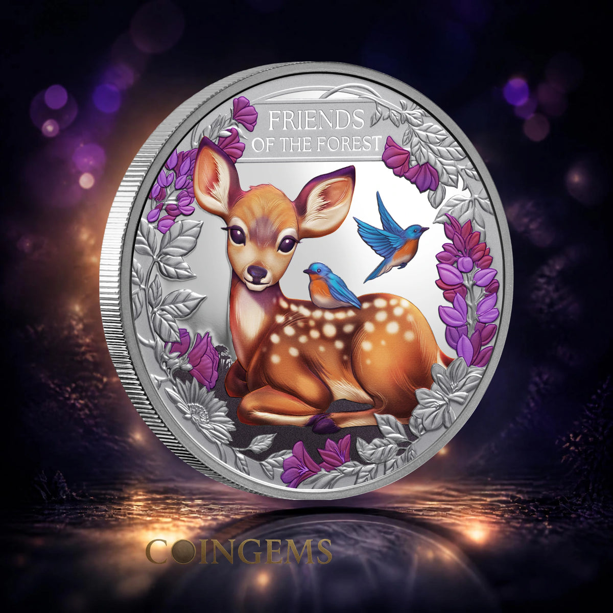 2026 Niue Friends of the Forest Fawn 1oz Silver Proof Coin