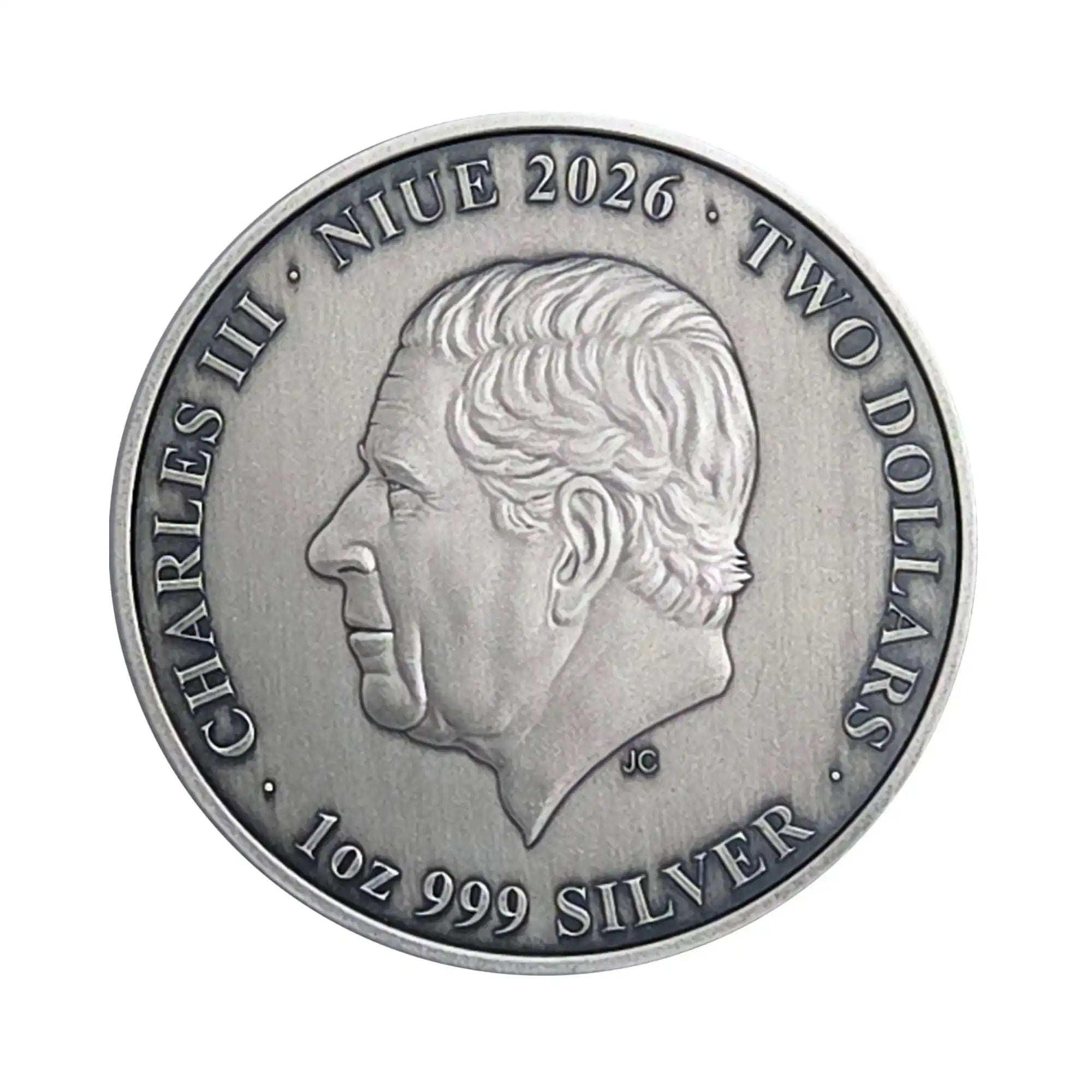 2026 Niue Kings of Sting Warrior Wasp 1oz Silver Antiqued Coin