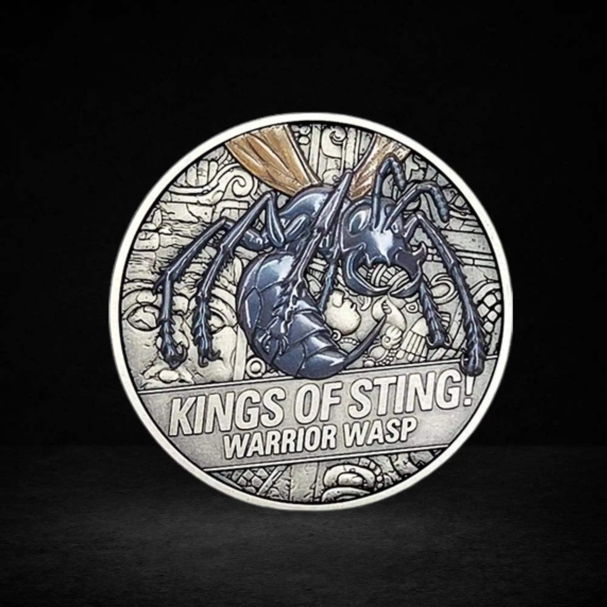 2026 Niue Kings of Sting Warrior Wasp 1oz Silver Antiqued Coin