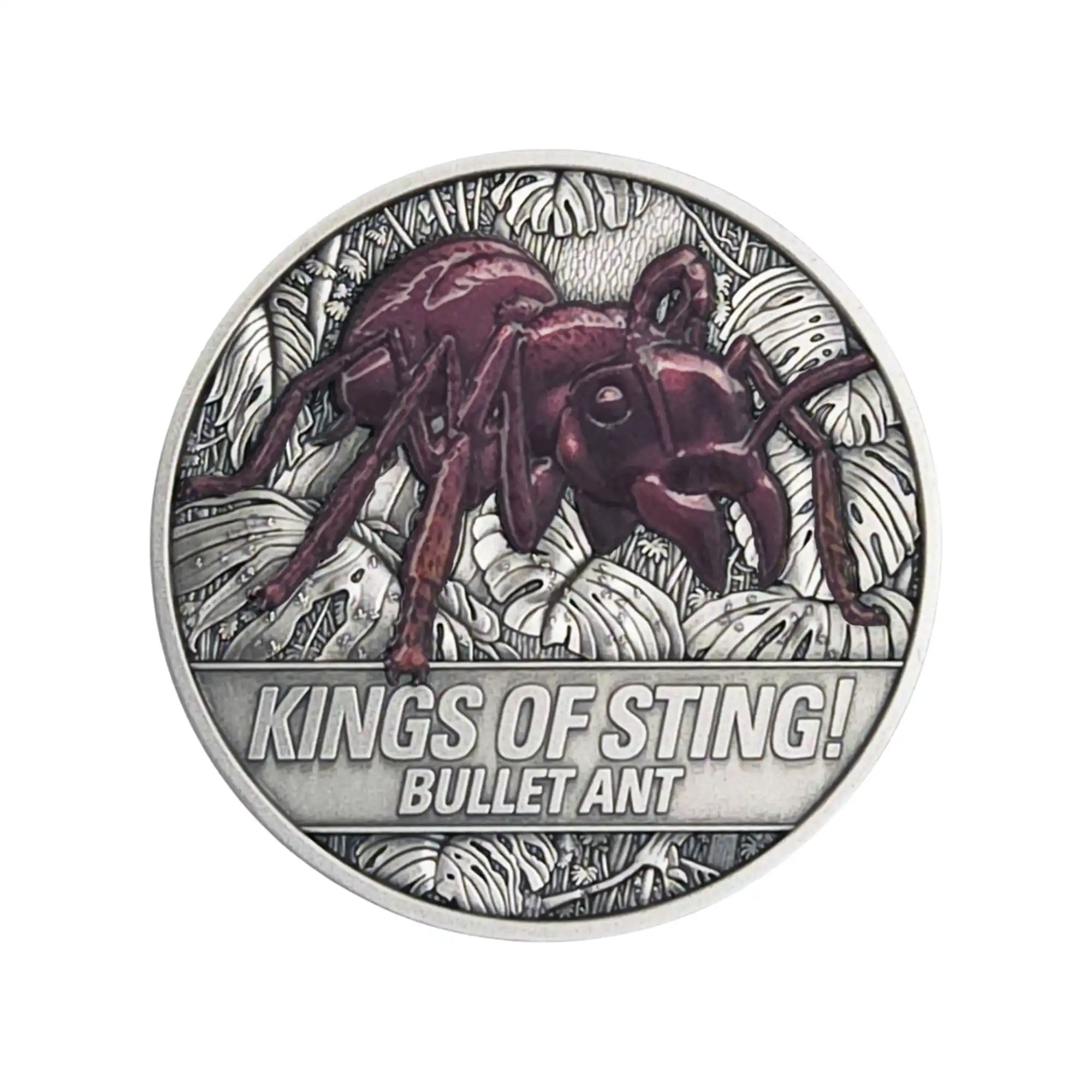 2026 Niue Kings of Sting Bullet Ant 1oz Silver Antiqued Coin