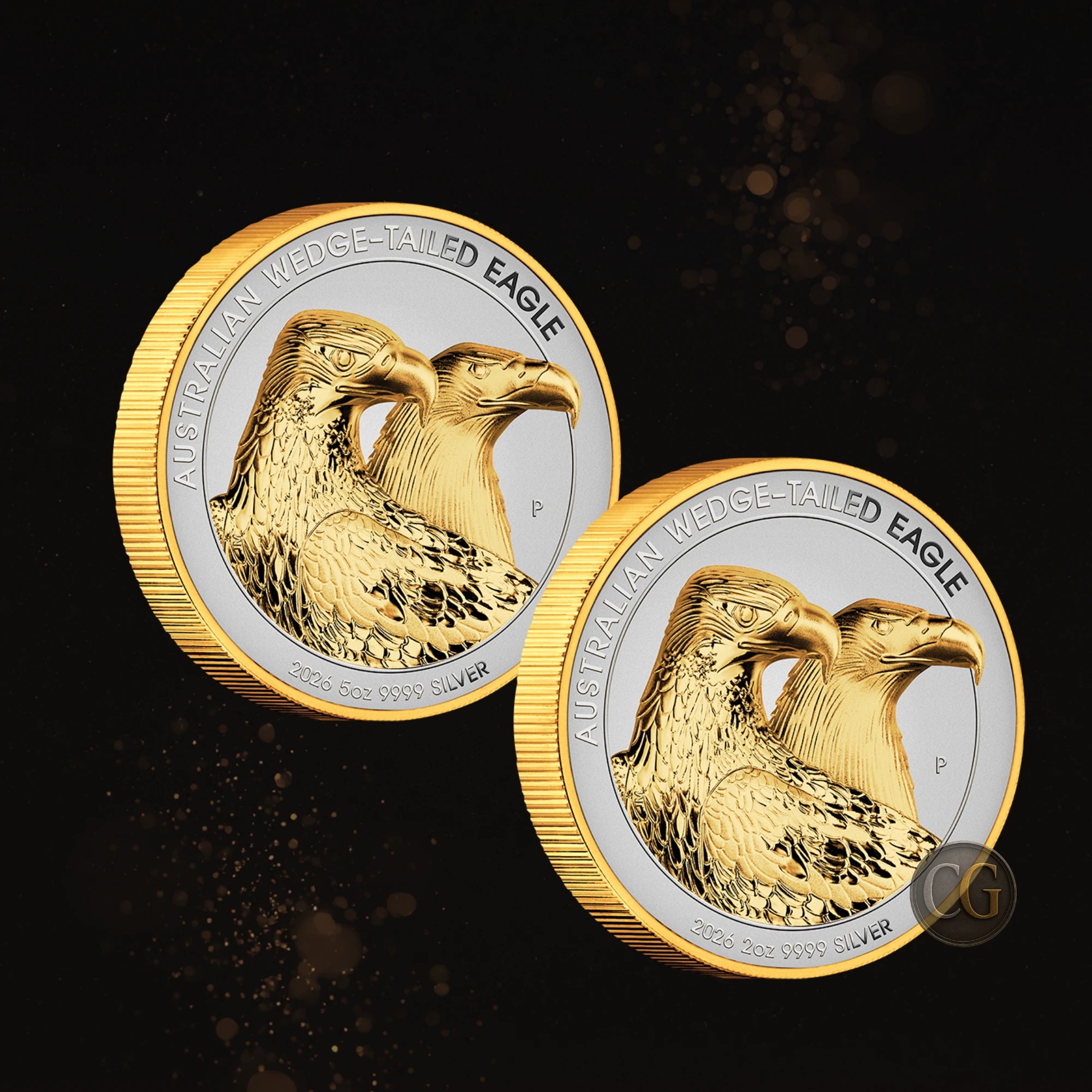 2026 Perth Mint Wedge Tailed Eagle 2oz & 5oz Silver 2 Coin Collection