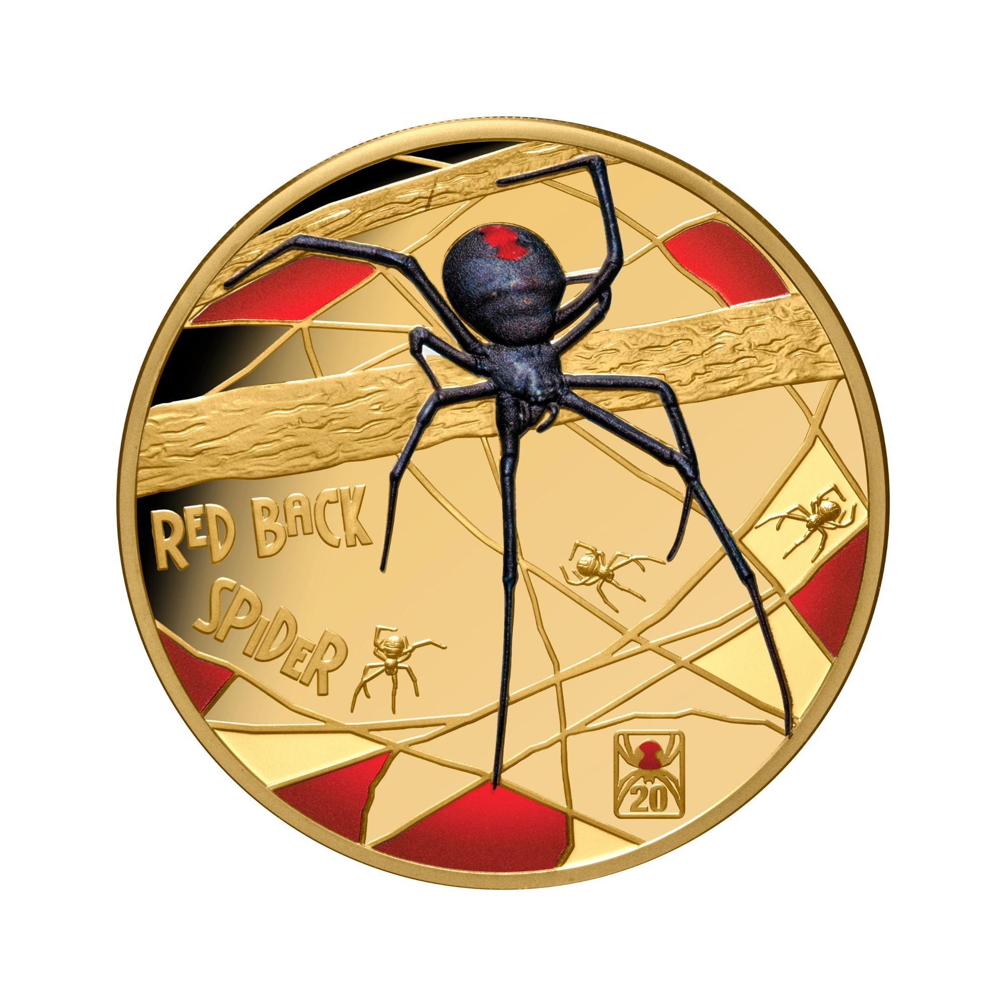 2026 Deadly & Dangerous Redback Spider 1oz Gold Proof Coin