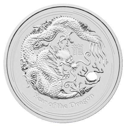 2012 PerthMint Lunar Dragon 1oz .999 Silver Bullion Coin