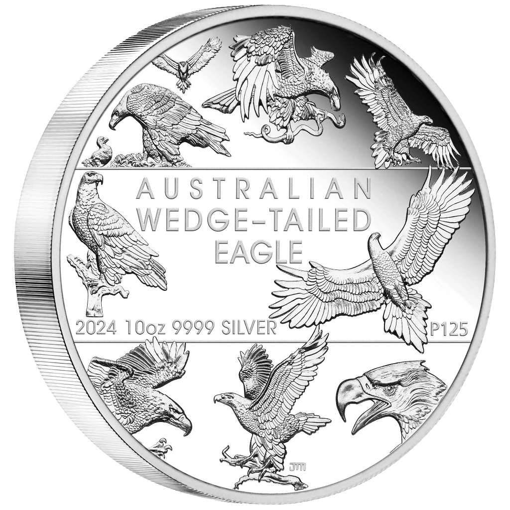 2024 Perth Mint Wedge-Tailed Eagle 10th Anniversary 10oz Silver Proof Coin