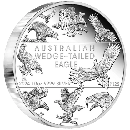 2024 Perth Mint Wedge-Tailed Eagle 10th Anniversary 10oz Silver Proof Coin