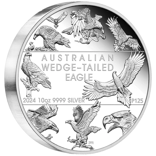 2024 Perth Mint Wedge-Tailed Eagle 10th Anniversary 10oz Silver Proof Coin