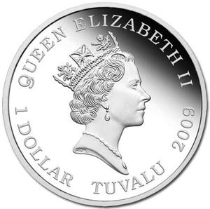 2009 Perth Mint D&D Saltwater Crocodile 1oz Silver Coloured Coin