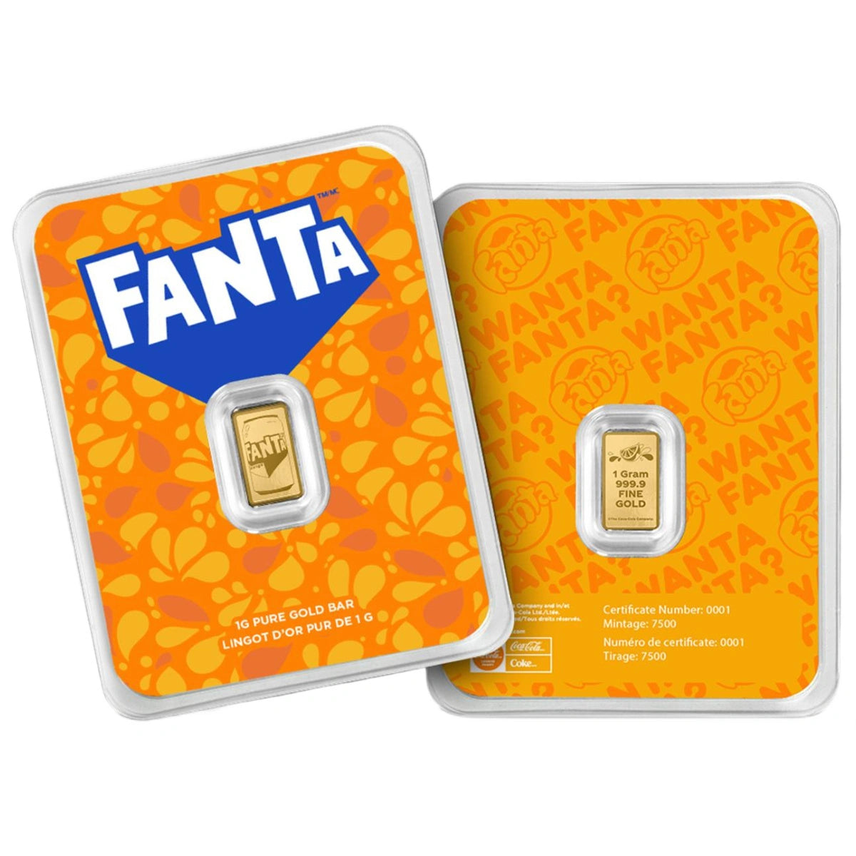 2026 PAMP Fanta 1g Gold Proof-Like Bar