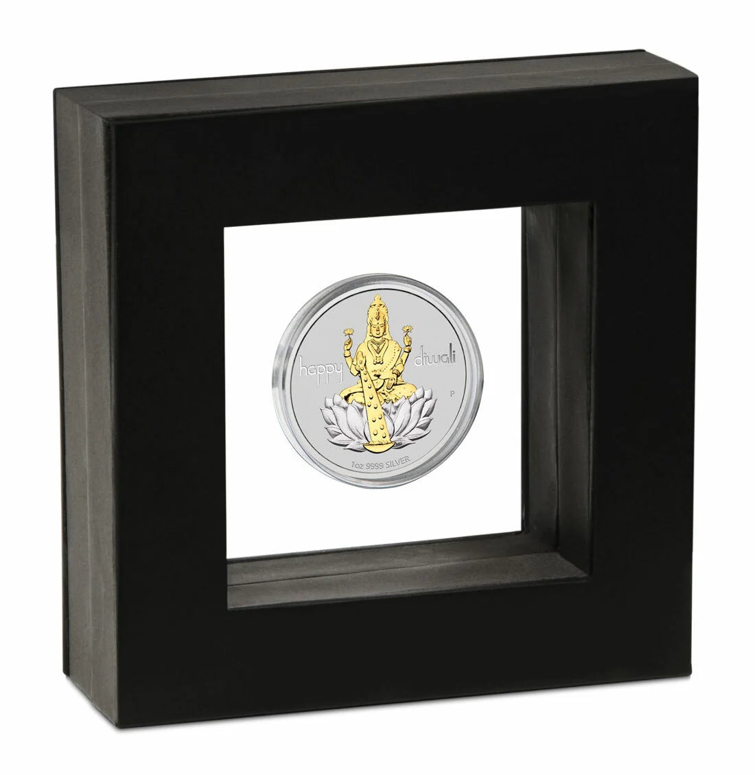 2020 Perth Mint Happy Diwali 1oz Silver Gilded Medallion