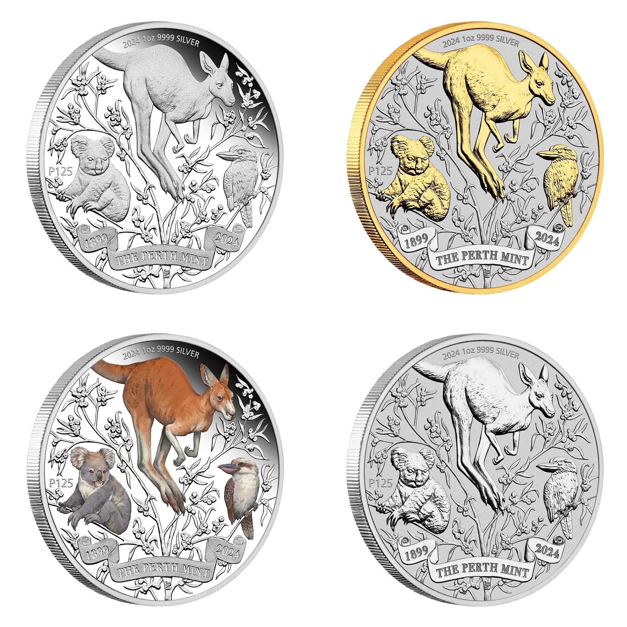 2024 Perth Mint  125th Anniversary 1oz Silver Typeset Collection