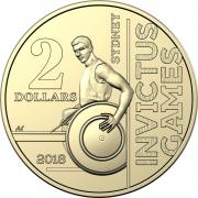 2018 Royal Australian Mint Invictus Games Coin Mint Roll Head/Tails