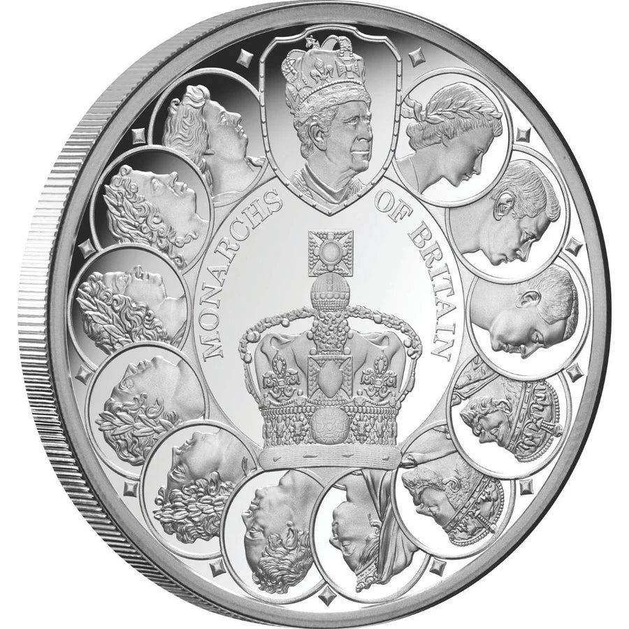 2025 Monarchs of Britain – $1 1oz Silver Proof Coin (Limited Edition of 750)