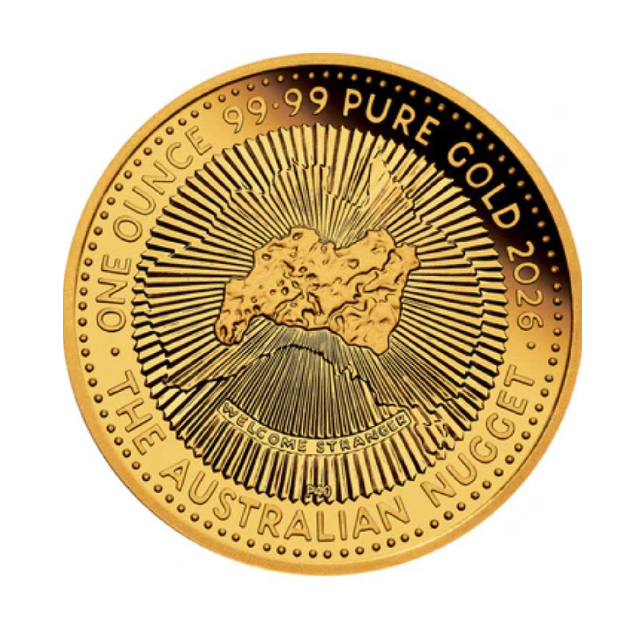 2026 Perth Mint Gold Nugget 40th Anniversary 1oz Gold Proof Coin